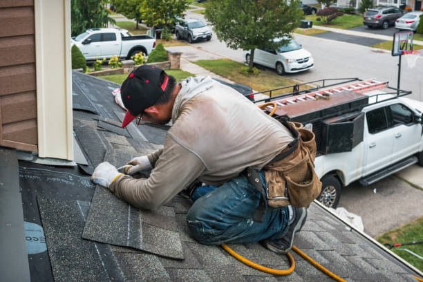 Professional Gutter Repair And Installation technician working in Smithfield, RI